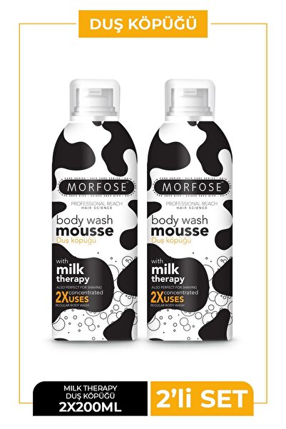 Morfose Milk Therapy Vücut Duş Köpüğü 200 ml 2 Adet