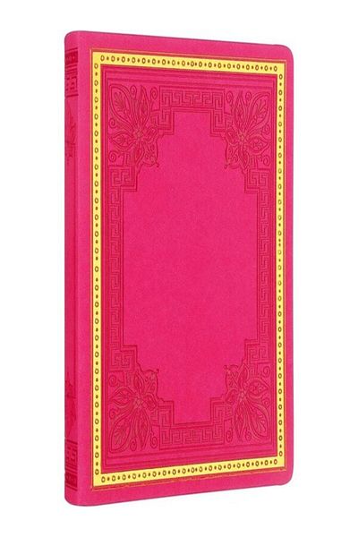 BOOK AND MORE Pink Matte Vintage Old Book Notebook