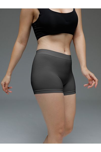 MİSTİRİK Moncorno Model Mini - Dark Grey Women's Boxers, Firming and Lifting