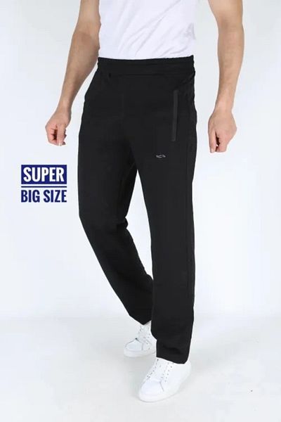 BEYAZTOPTAN White Wholesale Two Threads Men's Super Battal Sweatpants