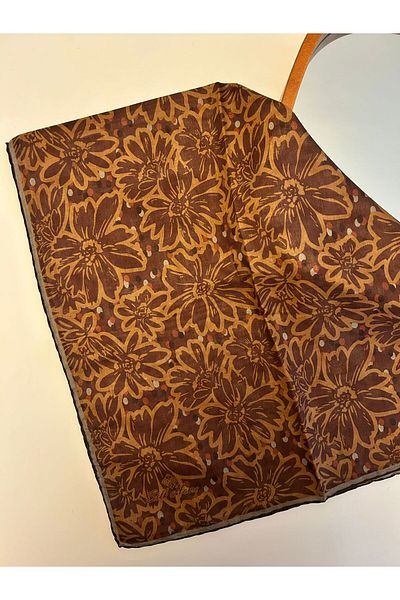 Silk Home Μαλακό βαμβακερό κασκόλ Şebboy Pattern