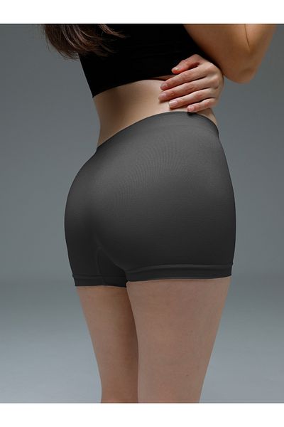 MİSTİRİK Moncorno Model Mini - Dark Grey Women's Boxers, Firming and Lifting