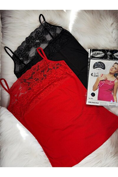 Hirazenmoda Широкий мереживний майка з мереживом, 2 шт.