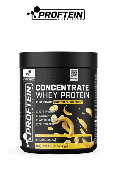 Proftein 450g 15 Serve Banana Flavored Whey Concentrate