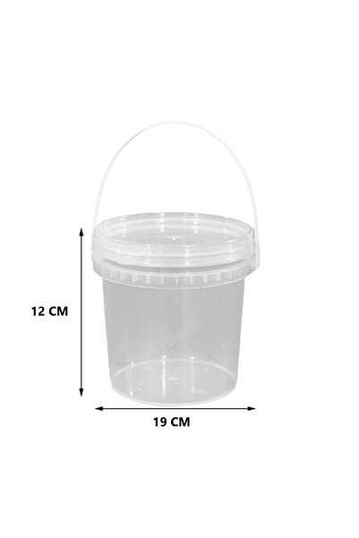 mastergold (2 Pack) Clear Plastic Food Container ( 2L ) with Lid Freezer Microwave Safe Food Grade Reusable