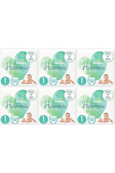 Prima Pampers Harmonie Bebek Bezi Beden:1 (2-5Kg) Yeni Doğan 300 Adet Eksta Ultra Fırsat Pk