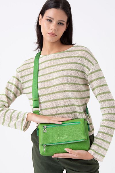 United Colors of Benetton Geantă de mână Beneton verde pentru femei - BNT1476