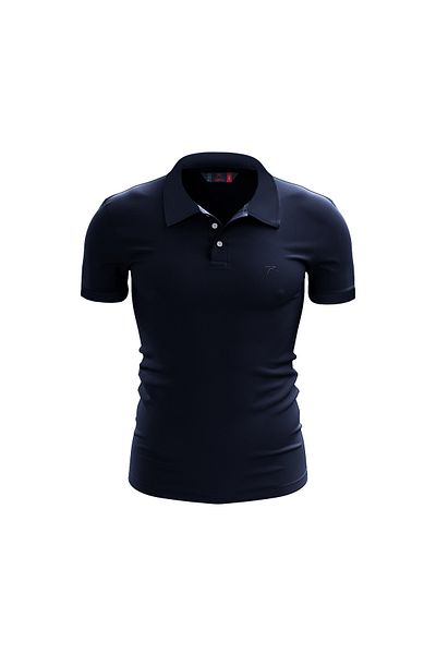 raru Ανδρικό μπλουζάκι πόλο ASTRUM Navy Blue