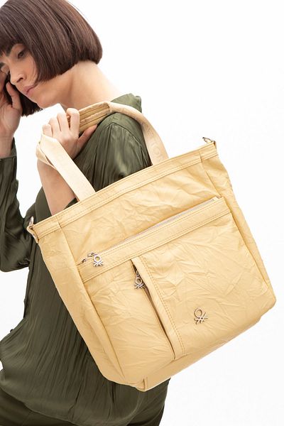 United Colors of Benetton حقيبة كتف نسائية من بينيتون - أصفر BNT1473