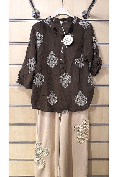 Park Moda ИТАЛИАНСКА РИЗА С ЕТНИЧЕСКИ ПЛОЧКИ