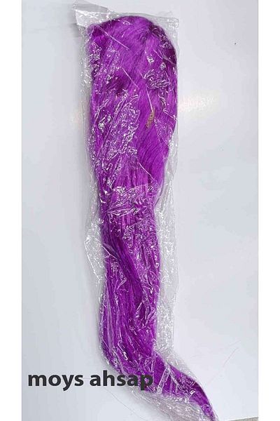 moysahsap party&ahşap 55cm Color Options Synthetic Wig with Hair Pieces - 1 Piece with Mesh and Elastic