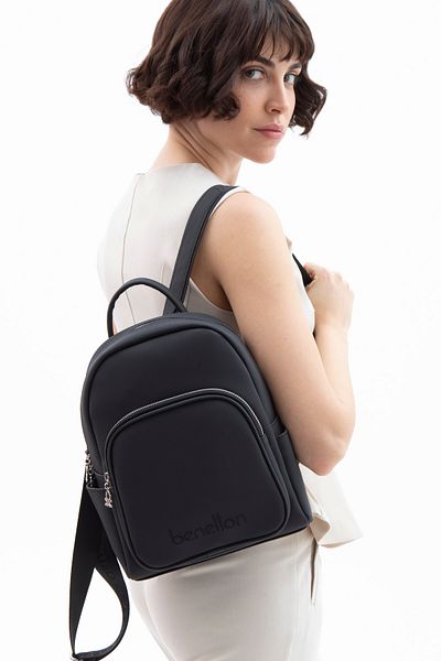 United Colors of Benetton Benetton Women's Black Backpack - Bnt1605