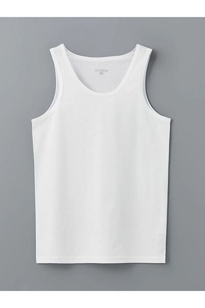 LC Waikiki U-Neck Combed Cotton Men's Undershirt Set of 5