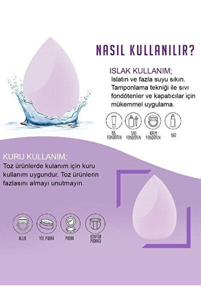 Forever 2'li Kalpli Kutulu Makyaj Süngeri
