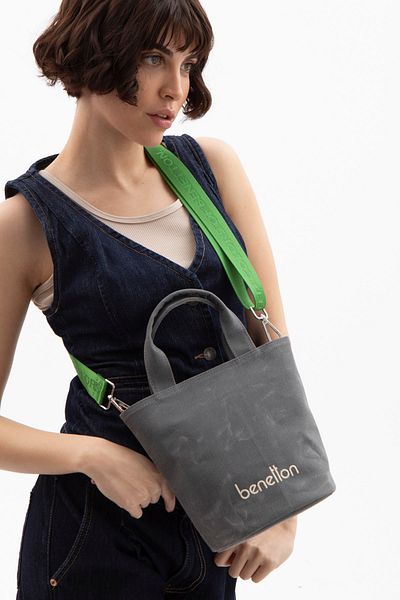 United Colors of Benetton Geantă de mână pentru femei - BENETTON GREY BNT1619