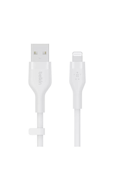 Belkin كابل BOOST CHARGE USB-A مع موصل Lightning بطول 1 متر باللون الأبيض