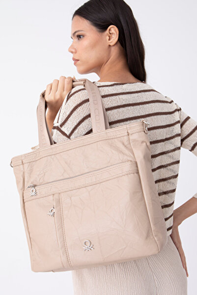 United Colors of Benetton Geantă de umăr Beneton pentru femei - culoarea pielii BNT1473