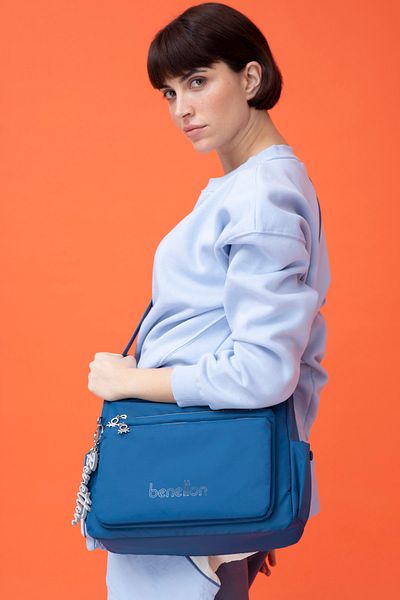 United Colors of Benetton Geantă de damă BENETTON albastră - BNT1458