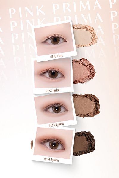 Missha 4-Piece Eyeshadow Palette Containing Intensely Pigmented Matte and Shimmering Shades Day Vibe Palette ( # 4 Prima Pink)