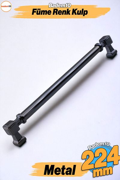 Badem10 Mâner din metal afumat Talas 224 mm - 22,4 cm Mobilier Bucătărie Sertar Dulap Mânere dulap Mâner