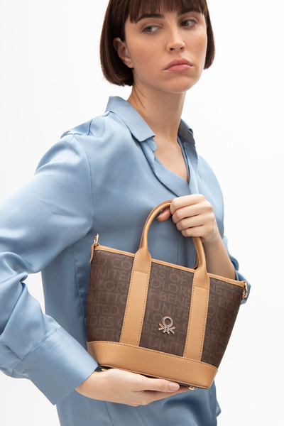 United Colors of Benetton Geantă de mână Beneton pentru femei - Maro/Camil BNT1597