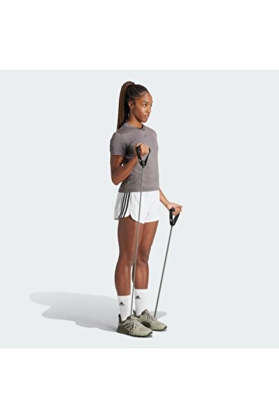 adidas Kadın Beyaz Pacer Wvn High Şort Is2171