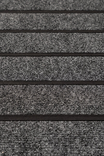 Cotto Home Ps020a Kaymaz Taban Gri Desenli Nem Alıcı Toz Alıcı Kapı Önü Paspası Uv Dayanıklı 45x70