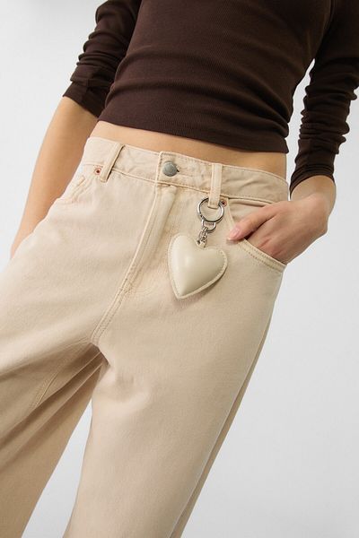 Stradivarius Puffy heart keyring