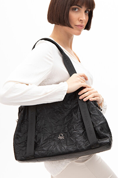 United Colors of Benetton Geantă neagră de umăr Benetton pentru femei - BNT1470