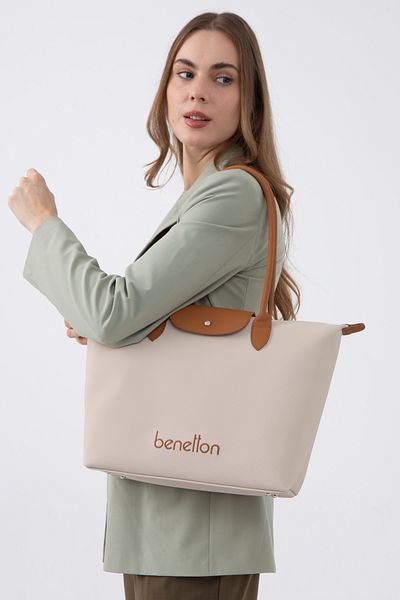 United Colors of Benetton Geantă de mână Benetton pentru femei bej-camel - BNT1611