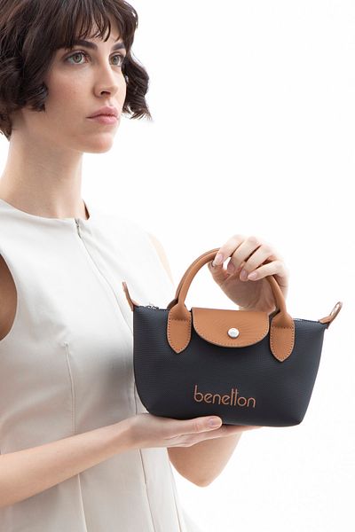 United Colors of Benetton Benetton Women's Black-Camel Crossbody Bag - Bnt1601