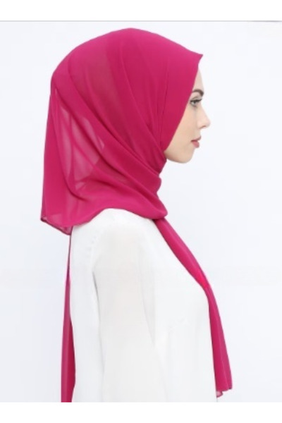 Differenza Krep Şifon Şal - Pastel Fuşya