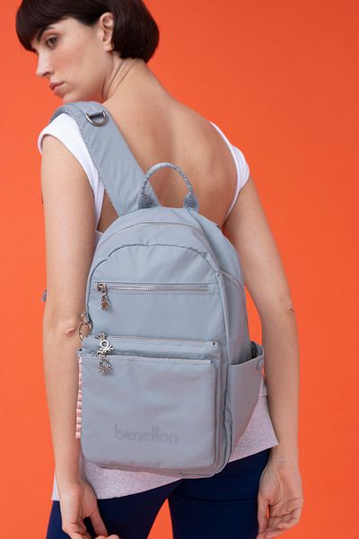United Colors of Benetton Benetton Women's Backpack Gray Bnt1463