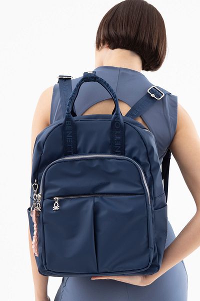 United Colors of Benetton Benetton Women's Backpack Navy Blue Bnt1577