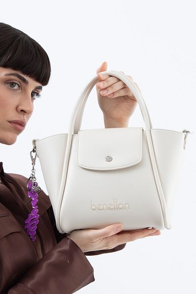 United Colors of Benetton GEANTA DE MÂNĂ BENETTON FEMEI ALB BNT1520