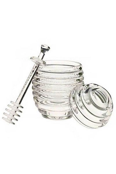 Yenimiyeni Honey Jar with Hive Shaped Spoon