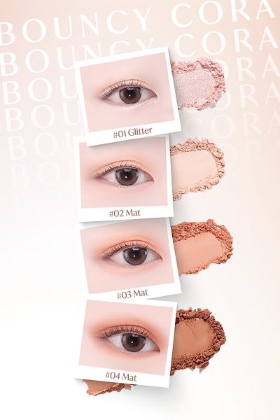 Missha 4-Piece Eyeshadow Palette Containing Intensely Pigmented Matte and Shimmering Shades Day Vibe Palette ( # 2 Bouncy Coral)
