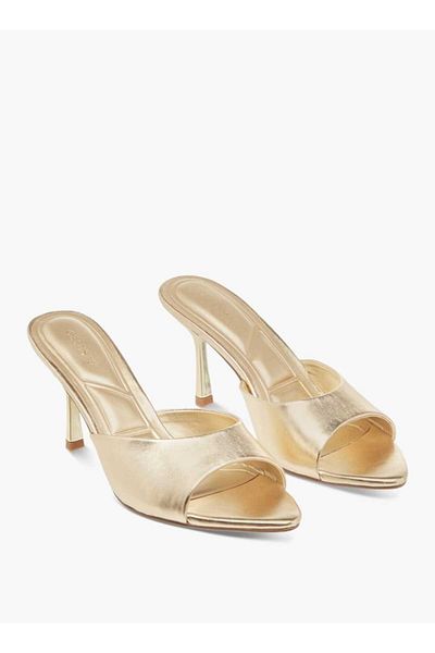 Celeste Women's Open Toe Slip-On Sandals with Stiletto Heels
