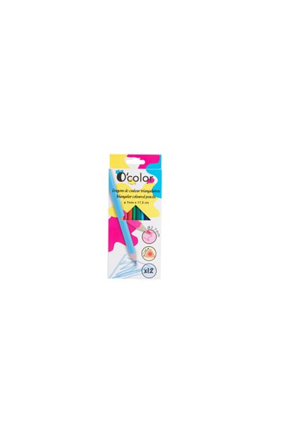OColor Set of 12 triangular colored pencils