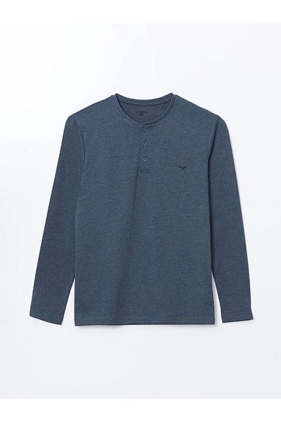 LC Waikiki Set de pijamale pentru bărbați Blue Standard Fit