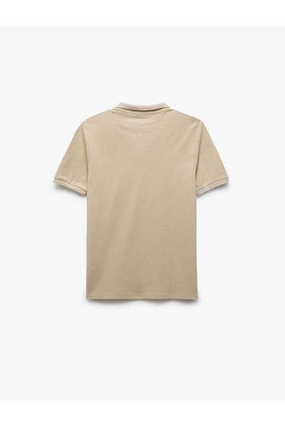 Koton Βαμβακερό κοντομάνικο πικέ ύφασμα Polo Neck Slim Fit T-shirt