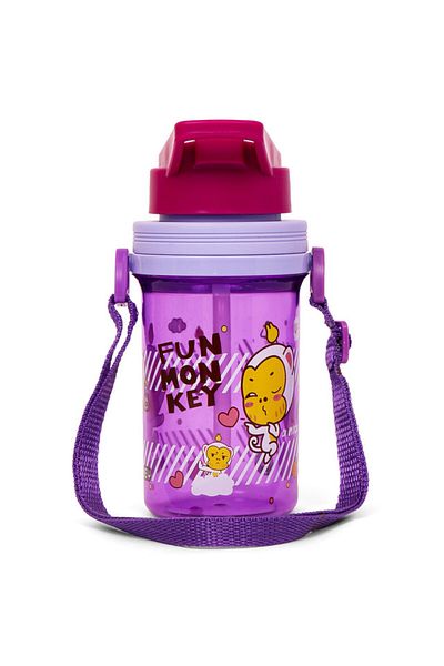 Eazy Kids Water Bottle 500ml wt Straw - Purple