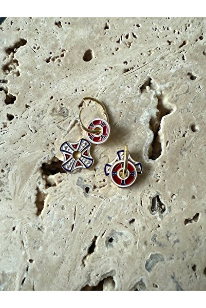 TAKI BY EKİN Çelik charm halka küpe