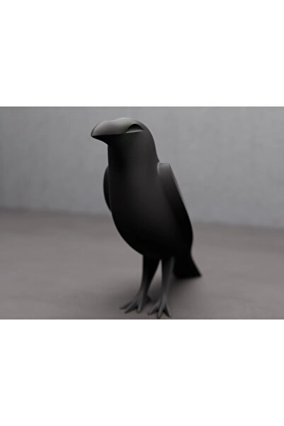 3DŞehri Modern Sanat Karga Heykeli – Ev ve Ofis Dekoru