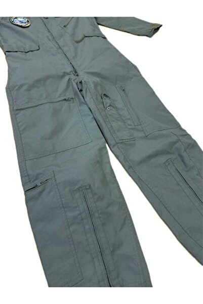 kho military design Khaki Color Fireproof Fabric Jumpsuit Unisex (Size 50-m-l) Zero Product