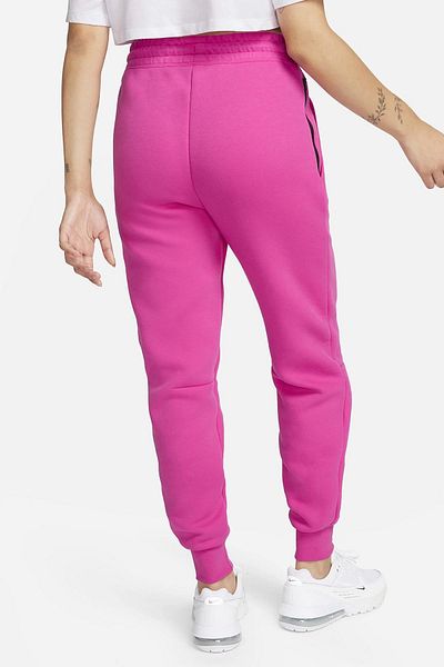 Nike Sportswear Tech Fleece Standard Fit Mid Rise Jogger Women's Sweatpants Fuchsia