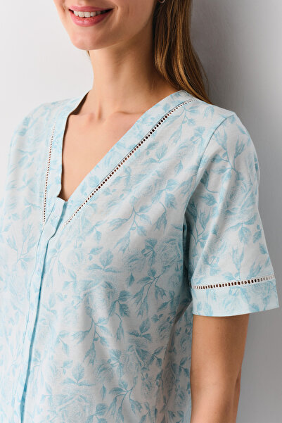 SUWEN Bianca Gömlek Yaka Pijama Takımı