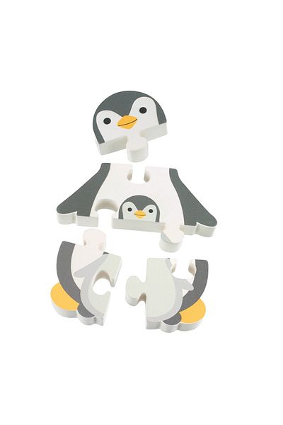 Orange Tree Toys Ξύλινο παζλ πιγκουίνος, παιχνίδια πορτοκαλί δέντρου
