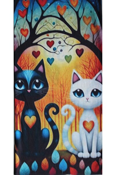 Dokuz99 Kedi Desenli Boyunluk - Baf