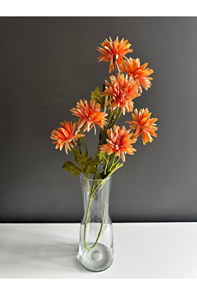 Luvienn Yapay 7 Kafalı Kasımpatı Tek Dal Çiçek-Yapay Vazo Çiçeği